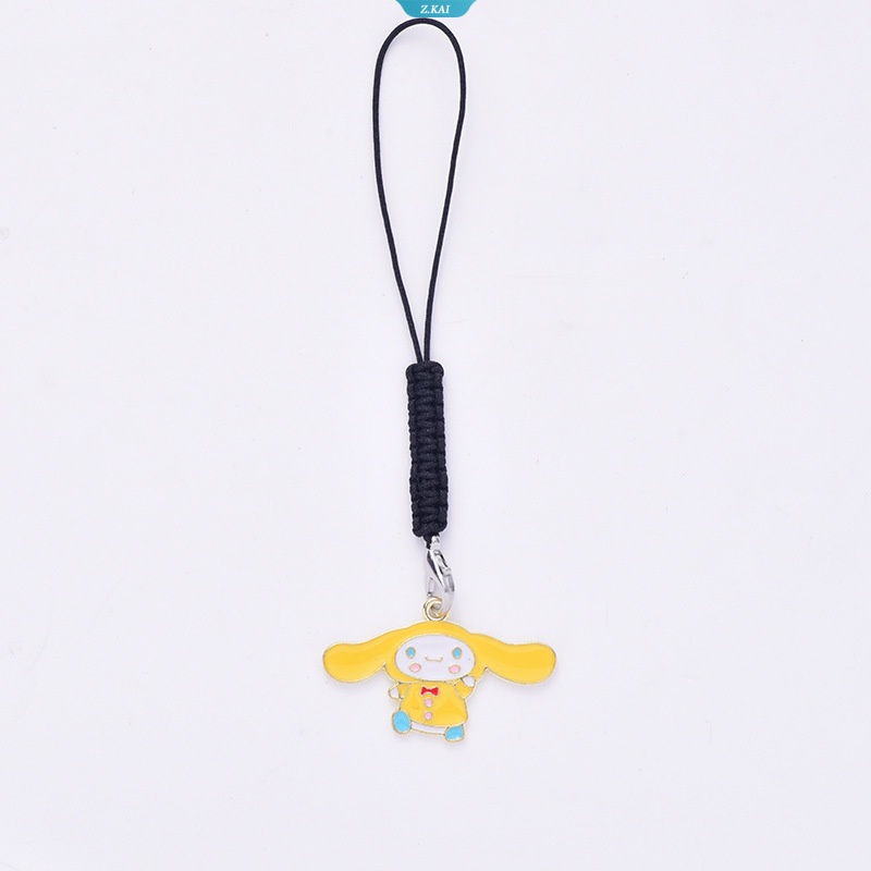 New Sanrios Kawaii Cinnamoroll Kartun Ponsel Lanyard Tas Liontin Kreatif Anime Gantungan Kunci Gadis Perhiasan Mainan Anak Hadiah [ZK]