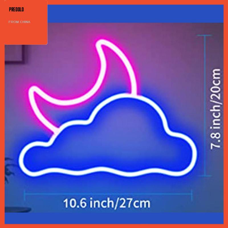 [Predolo] Neon Sign Light USB Lampu Malam Party Favor Lampu Dinding Untuk Anak