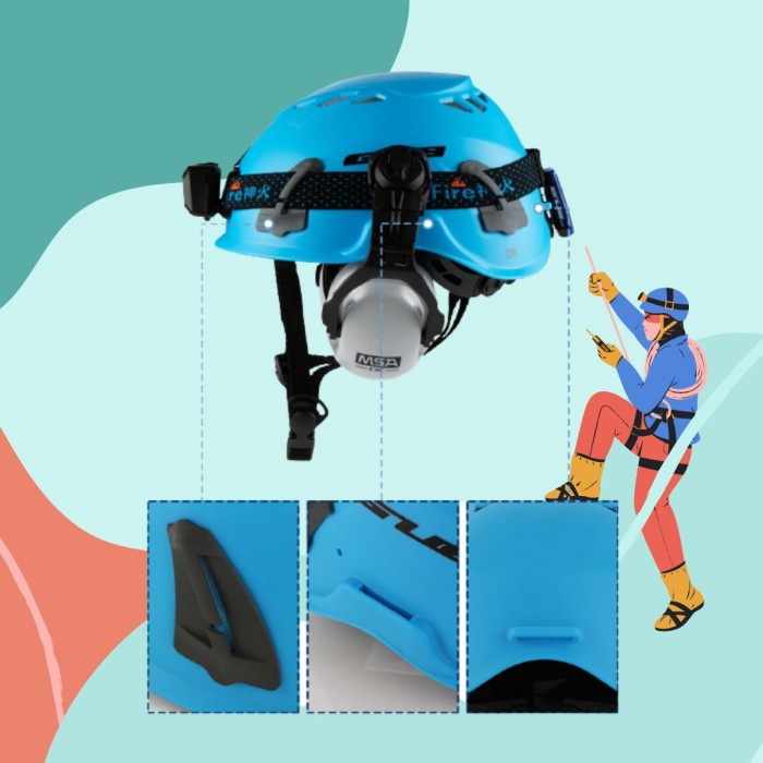 HELM GUB D8 HELMET SAR Rescue Safety Climbing Caving Outdoor Outbond - Orange