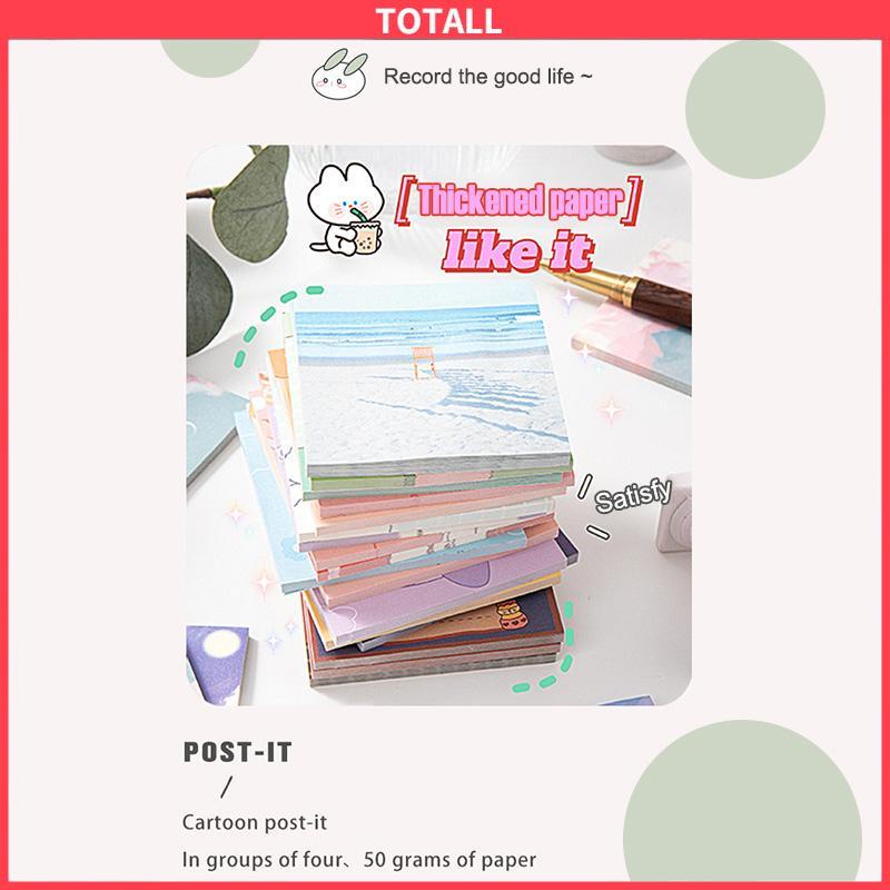 COD Ins Sticky Note Girls Heart Cute Sticky Note Style Student Stationery Sticky Notes Minimalis-Totall