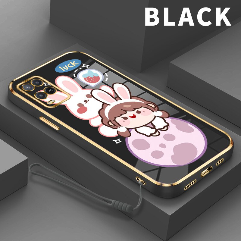 Luck Girl Casing Case for Oppo A5 A3S A12 A12E A7 A5S A7N A92020 A52020 A15 A15S A35 A16 A16S A54S A