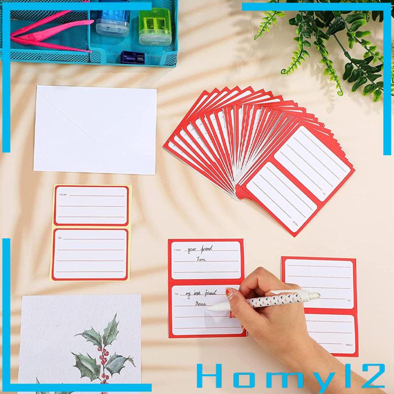 [HOMYL2] Stiker Tag Alamat Surat Universal Dari/Ke Alamat 4.5 x 3.5 inch