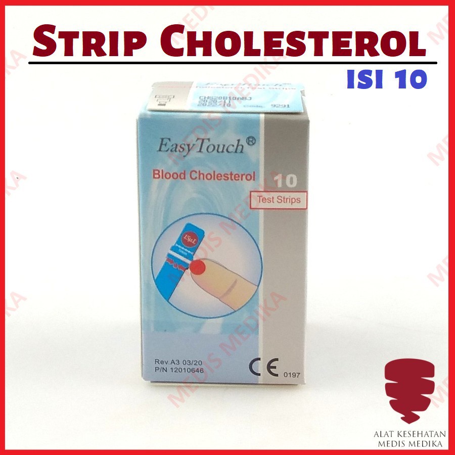 Strip Easy Touch Cholesterol Kolesterol Isi 10 Refill Murah Cocok untuk Alat GCU EasyTouch Kolestrol