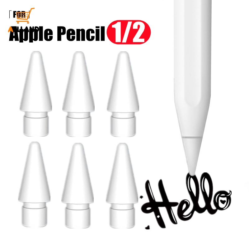 Pen Nib Plastik Kualitas Tinggi Untuk Apple Pencil 1st 2nd/tulisan Halus Tergantikan Ujung Stylus/Layar Hp Aksesoris Kepala Pensil Senyap