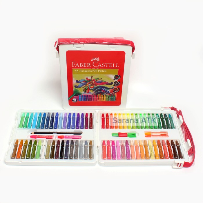 

FABER-CASTELL - Minyak Crayon Oil Pastel 72 warna - Set