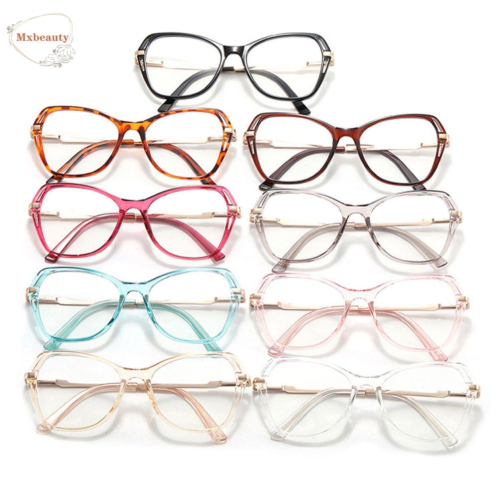 Mxbeauty Kacamata Anti Blue Light Fashion Korea Bingkai Poligon Wanita Eyeglasses