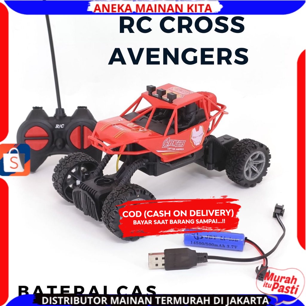 Mobil Remote Control Rock Crawler X-Cross Rally Off-Road Car Mainan Anak-Anak