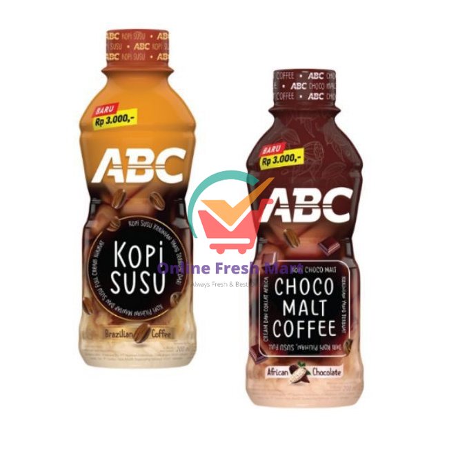 

ABC Minuman kopi susu Chocomalt Coffee siap minum enak dan segar - Online Fresh Mart Denpasar