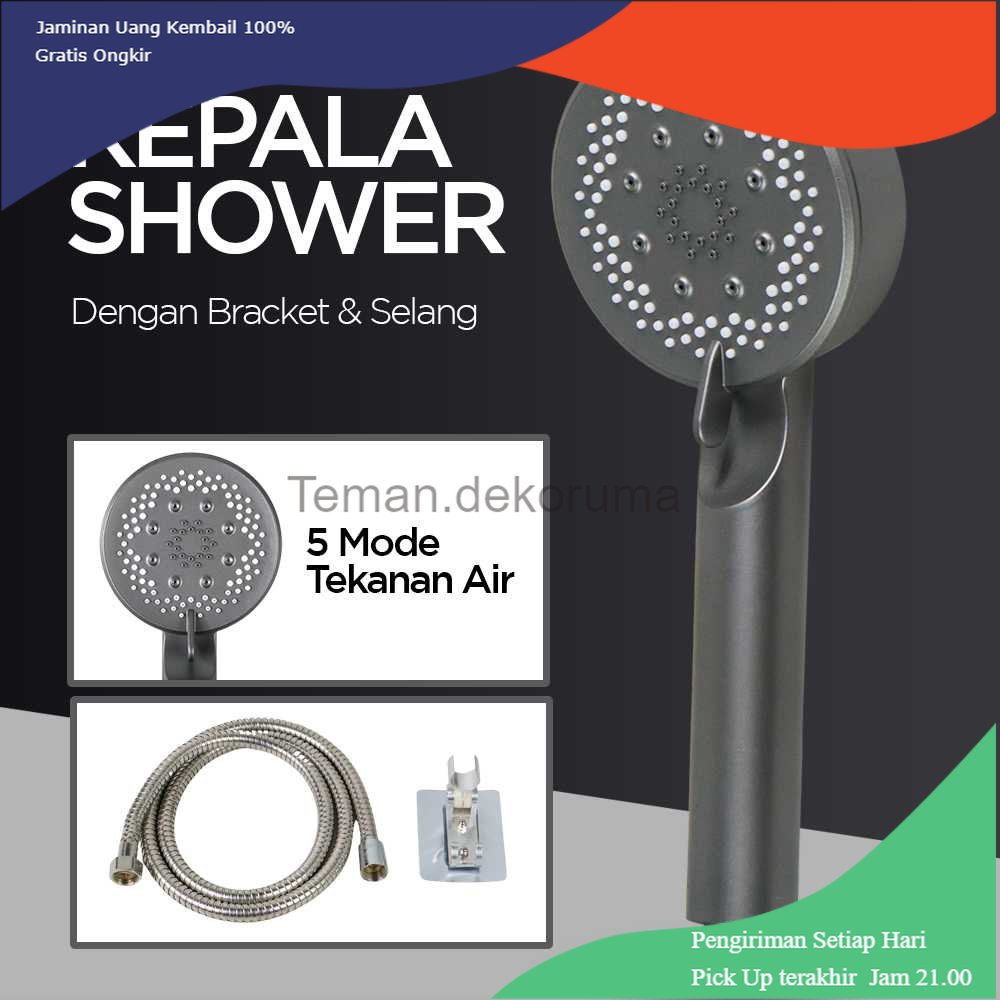 TD - DPR SOHE Set Kepala Shower Mandi 5 Mode Adjustable - SH24