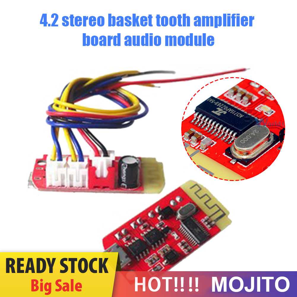 Ct14 Micro 4.2 Modul Audio 5W+5W Bluetooth-Kompatibel Untuk Speaker Modifikasi DIY