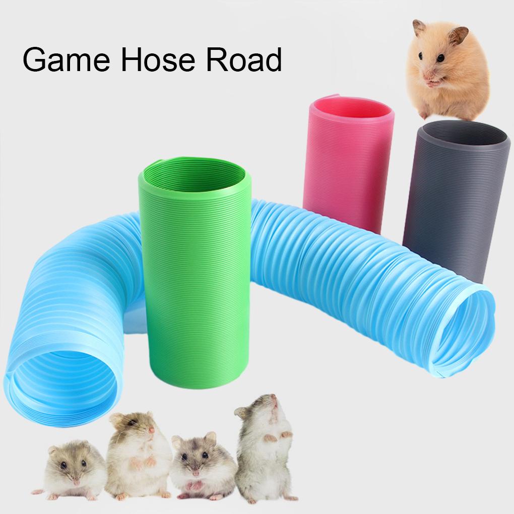 Pet Tunnel Mainan Hewan Kecil Terowongan Portabel Ringan Ekspanding Pipa Asupan Udara Tabung Untuk Mink Guinea Landak