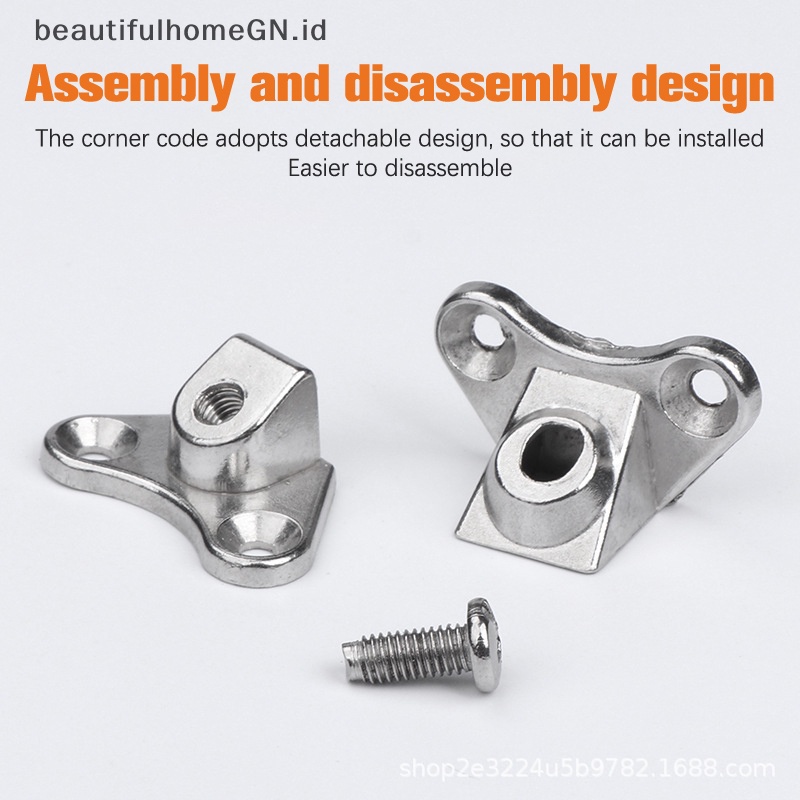 {Cantik} Sekrup s Sudut Aluminium Alloy Butterfly Konektor Penyangga Berbentuk L Pengencang Yang Dapat Dilepas Kode Sudut Siku~