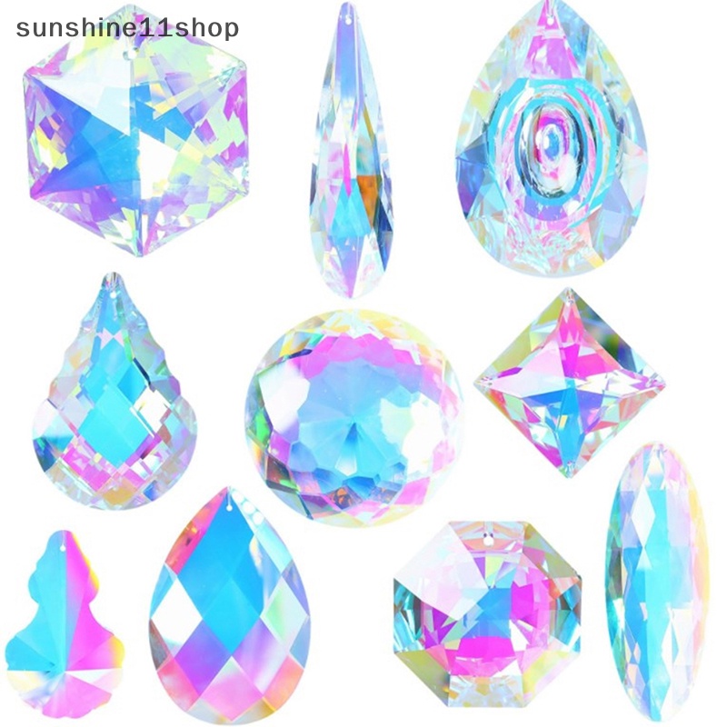 Sho Hanging Crystals Prism Rain Maker Chandelier Kristal Liontin Tetes DIY Craft N