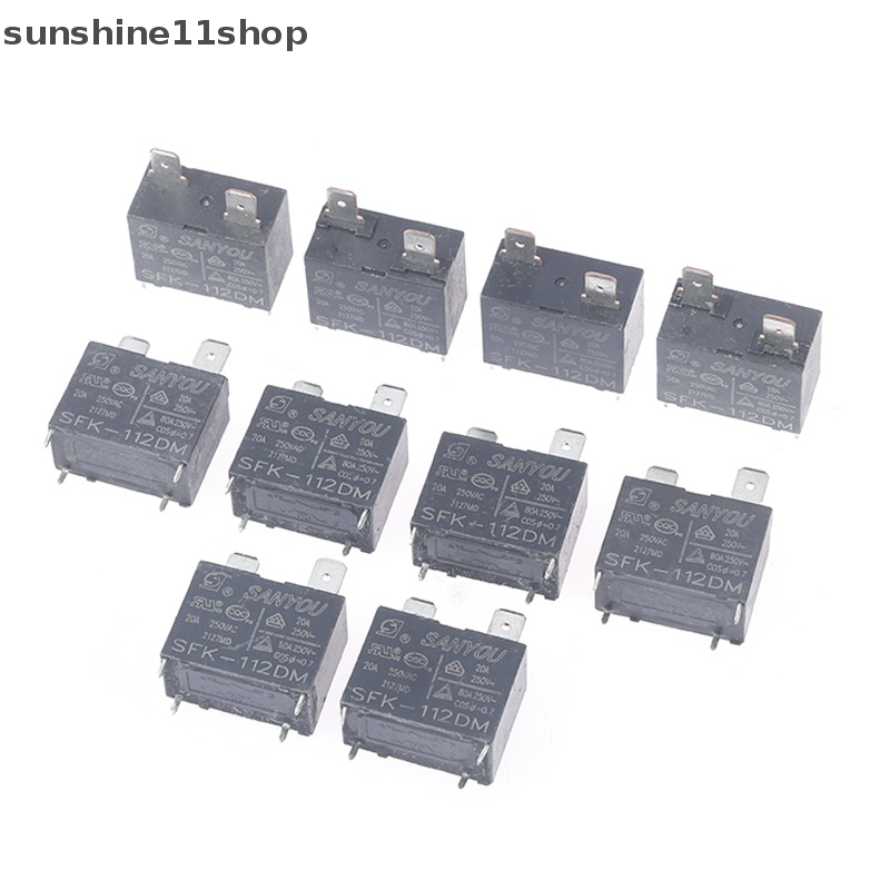 Sho 12VDC 20A 250VAC 4Pins Untuk Ac Inovatif Dan Tergantikan 2/5/10PCS Relay Daya 12V SFK-112DM N