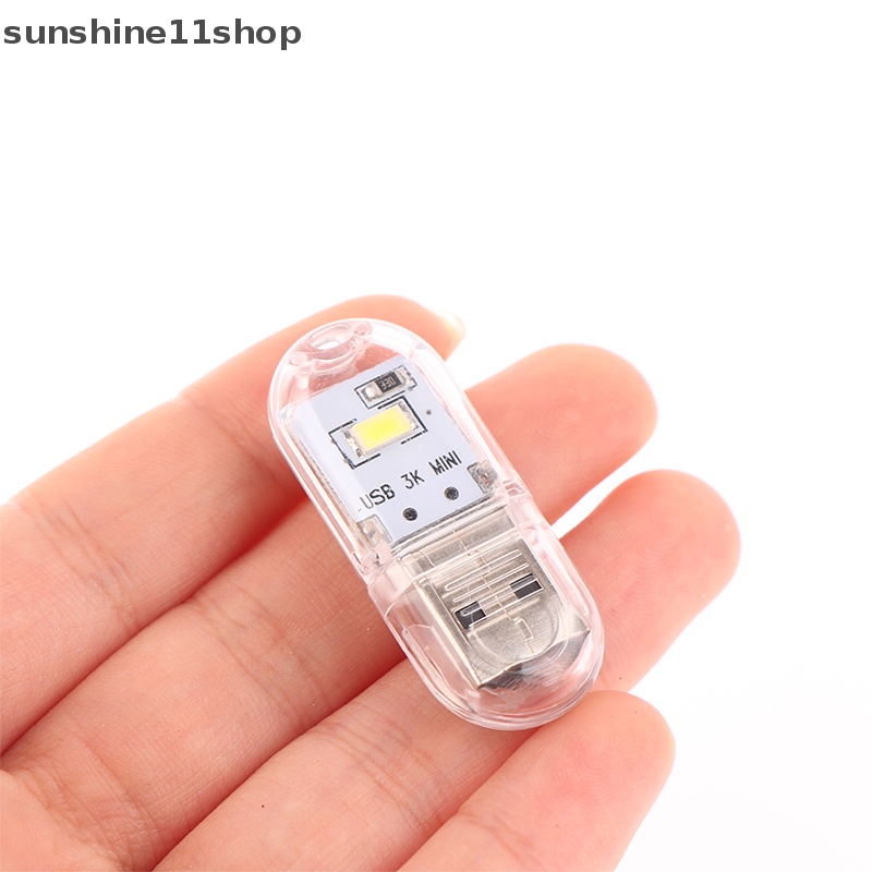 Sho 1Pc Lampu Colokan USB Cahaya Kecil Komputer Mobile Power Charging Mini Night Light N