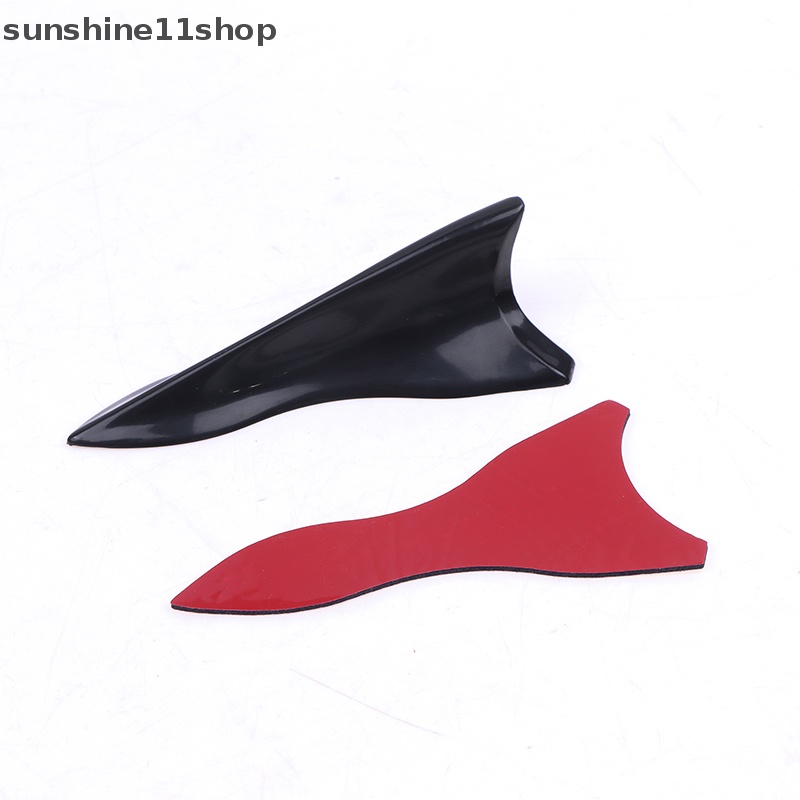 Sho 1Pc Hitam Atap Mobil Sirip Hiu Diffuser Spoiler Universal Penutup Antena Untuk Mobil N