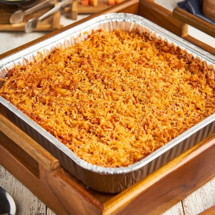 

Promo Bisa COD Smoked Beef Macaroni Schotel/Macaroni Panggang (Family Box)