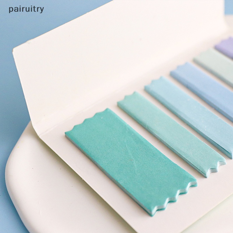 Prt 120sheets Macaroon Color Self Adhesive Memo Pad Sticky Notes Bookmark Point It Marker Memo Stiker Kertas Viskositas Kuat Perlengkapan Kantor Sekolah PRT
