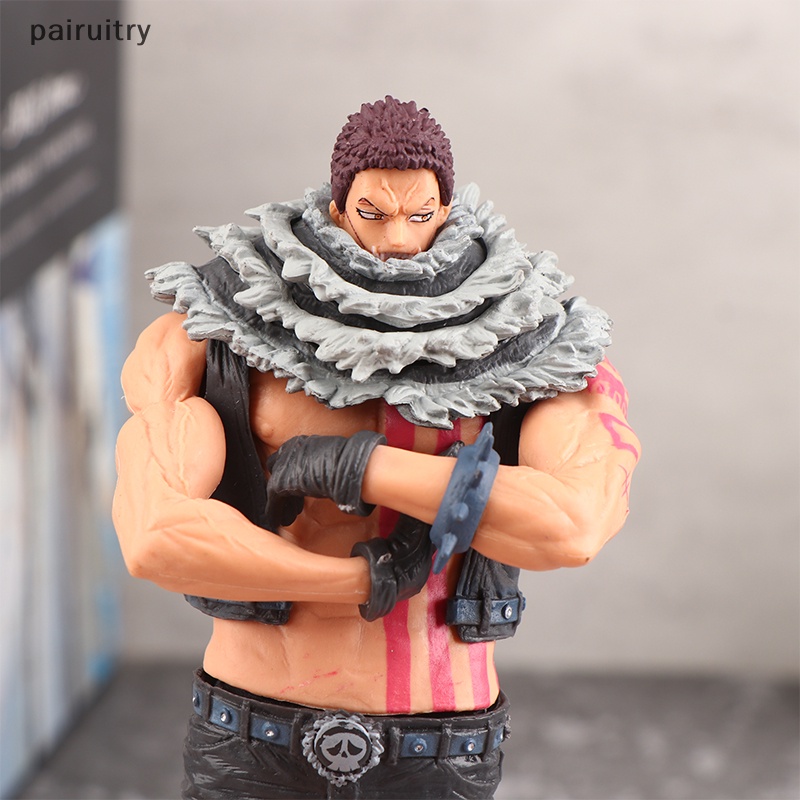 Prt 25CM One Piece Charlotte Katakuri Anime Action Figure Model Cross The Hand Patung Koleksi Mainan Untuk Anak Dekorasi Desktop PRT