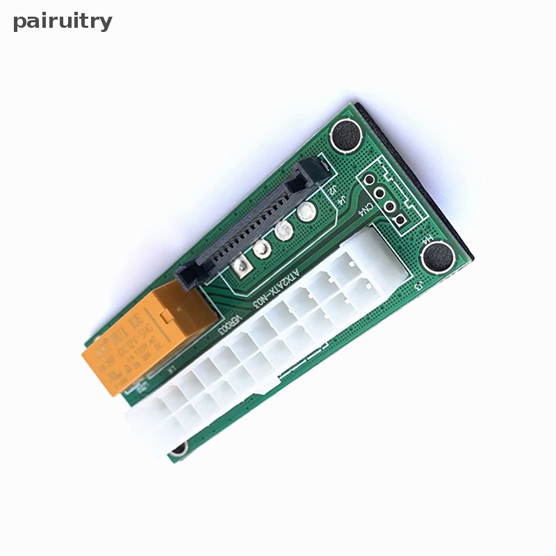 Prt Dual PSU Power Supply Adapter Board Dengan LED ATX 24Pin Ke SATA Sync Starter Extender Cable Card Add2psu Untuk Kartu Grafis Pertambangan PRT