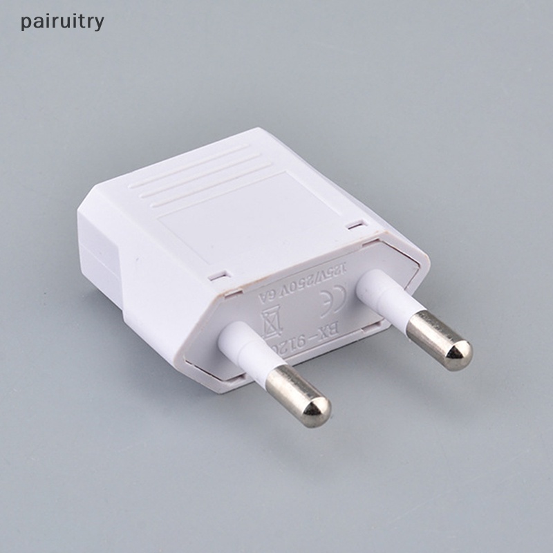 Adaptor Colokan Listrik Travel PRT Amerika China Ke EU Eropa 6A Konektor Converter Colokan 2pin PRT