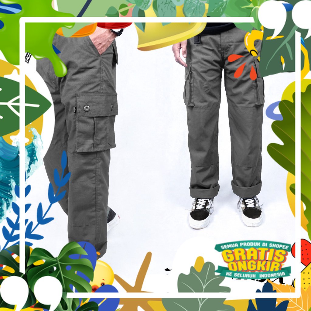 ZERONINE Cargo pants | ZERONINE Celana Pria | ZERONINE Celana Regular | ZERONINE Celana Cargo Panjan