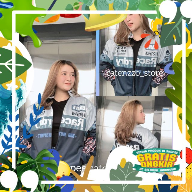 JAKET DISTRO PRIA WANITA - VARSITY JAKET MOTOR NASCAR BOMBER RACING - JAKET WINDBREAKER PRIA ERIGO/ 