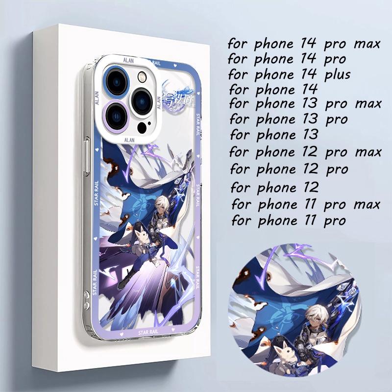 IPHONE Honkai Star Rail Himeko Phone Case Kompatibel Untuk Iphone14 11 13 12 Pro Max XS XR X8 7 6S Plus Casing Mini Arlan Serval Transparan TPU Silikon Shockproof Cover