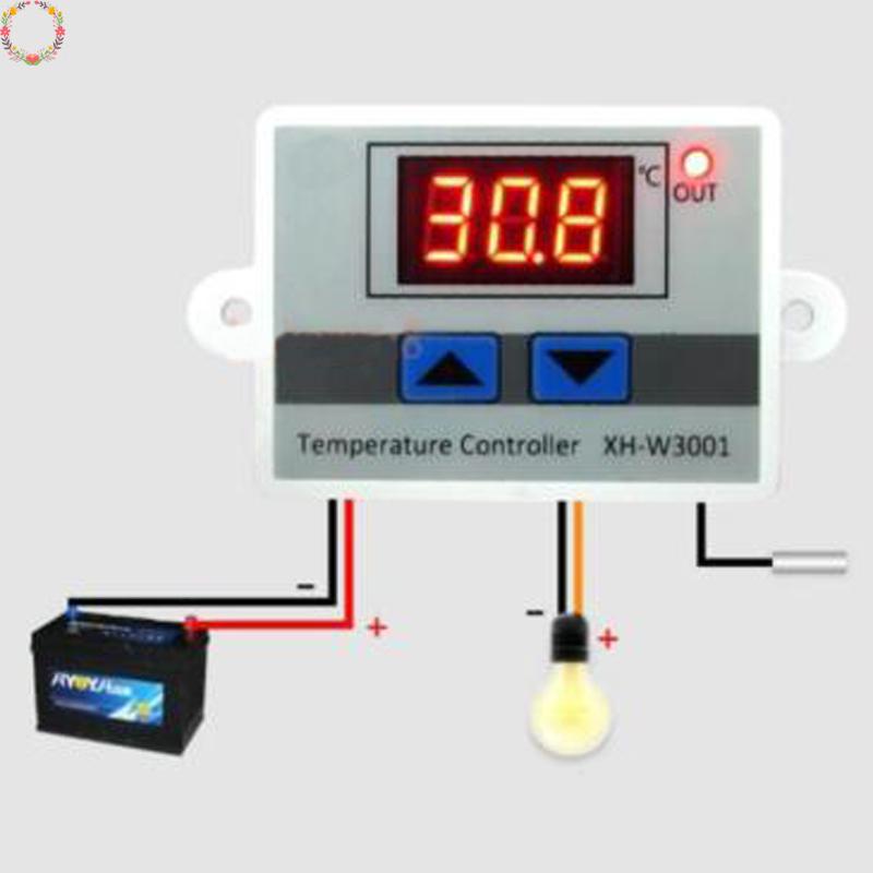 12v 220V Digital LED Temperature Controller 10A Thermostat Control Switch-Probe