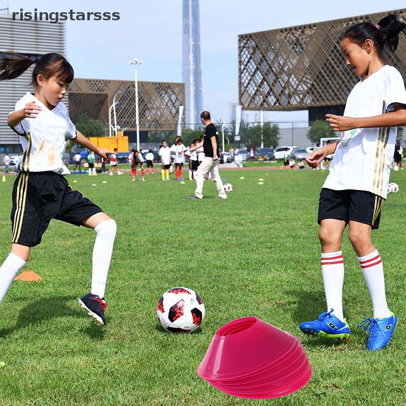 Rsid Span-new 10pcs Tanda Latihan Sepak Bola Dish Tahan Tekanan Kerucut Penanda Cakram Spidol Jelly