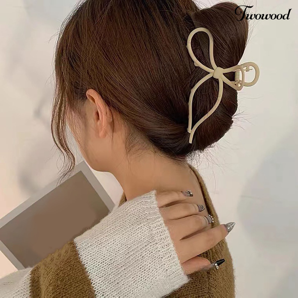 Twowood Women Hair Claw Melubangi Cakar Kuat Dengan Gigi Anti-slip Rambut-Memperbaiki Anti Patah Bentuk Kupu-Kupu Women Hair Grip Aksesoris Styling Rambut