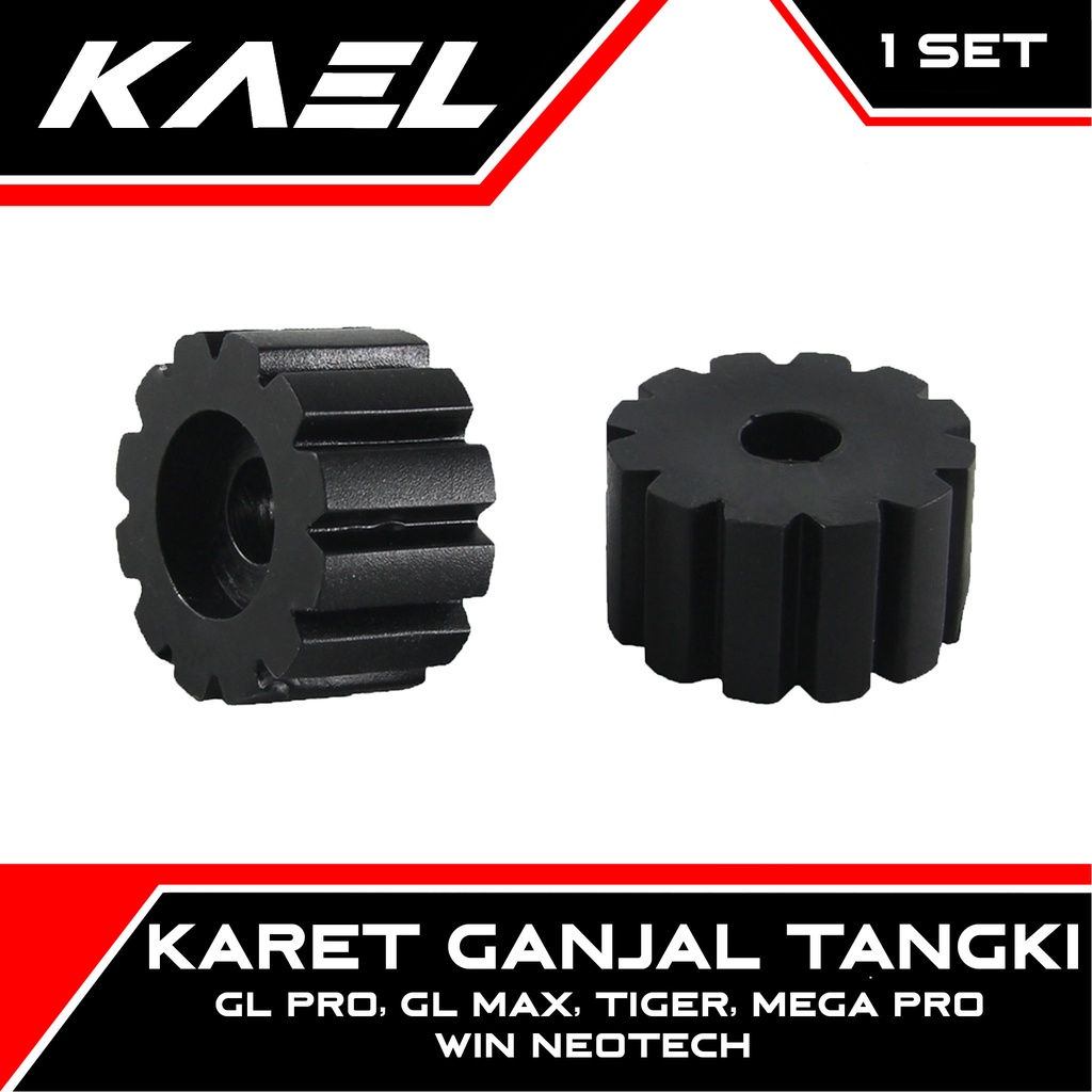 Karet Ganjal Tangki Honda Win &amp; Tiger Lama Old &amp; GL Pro Max Neotech Neo Ganjelan Ganjel Ganjalan Bantalan Tengki Tank Tenk Teng Bensin Minyak 1 Set 2 Pcs