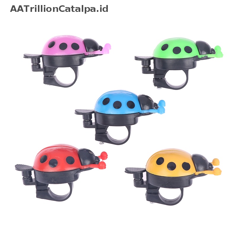 Aatrillioncatalpa Bel Sepeda Kartun Kumbang Ladybug Cycling Bell Sepeda Ride Horn Alarm Sepeda ID