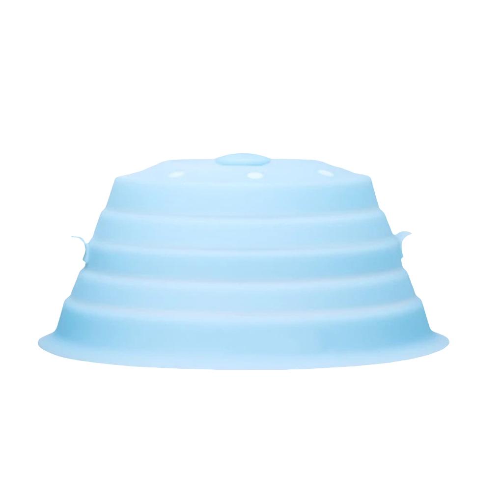 Penutup Piring Microwave Tahan Panas Silikon Reusable Food Lid Bowl Tray Penyimpanan Piring Aman Perlengkapan Gadget Dapur