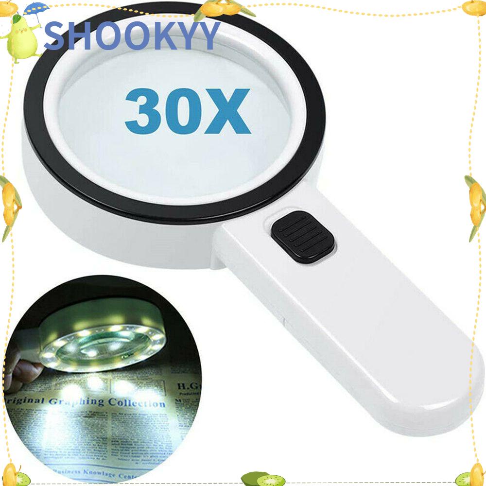 Chookyy Magnifier New Reading Handheld Dengan LED Menyala