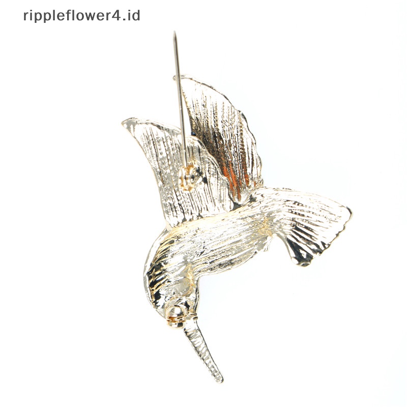 {rippleflower4.id} Enamel Burung Bros Pin Lady Klasik Aksesoris Fashion Setelan Sweater Decor~
