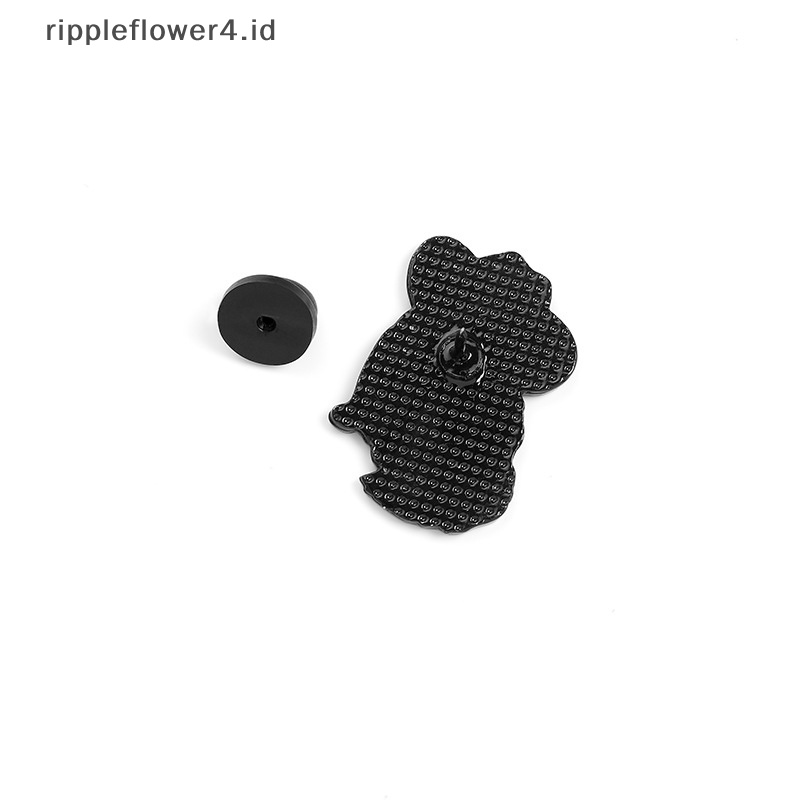 {rippleflower4.id} Koboi Kucing Enamel Pin Lucu Hewan Topi Bros Baju Kerah Tas Lucu Badge Hadiah~