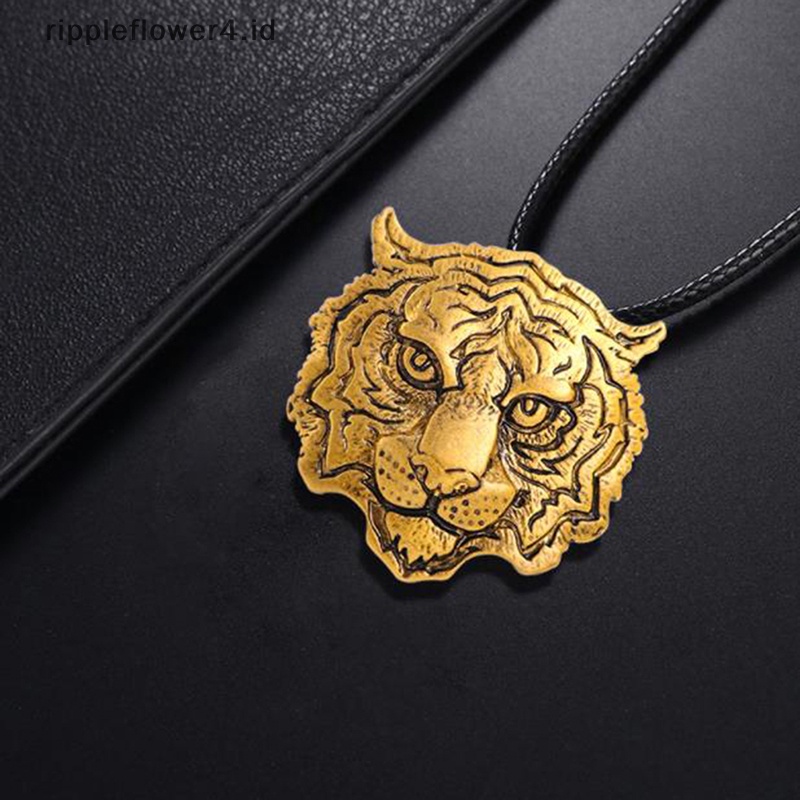 {rippleflower4.id} Berlian Imitasi Harimau Bros Kepala Harimau Pesta Kasual Bros Pin Hadiah~