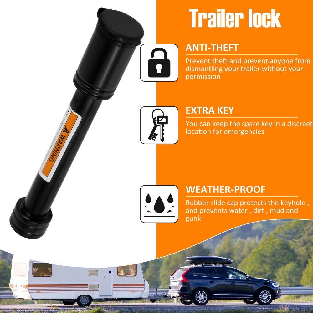 Populer Kunci Hitch Trailer Untuk RV Tow Receiver Universal Untuk Trailer Receiver Truck Aksesoris 2kunci5/8in