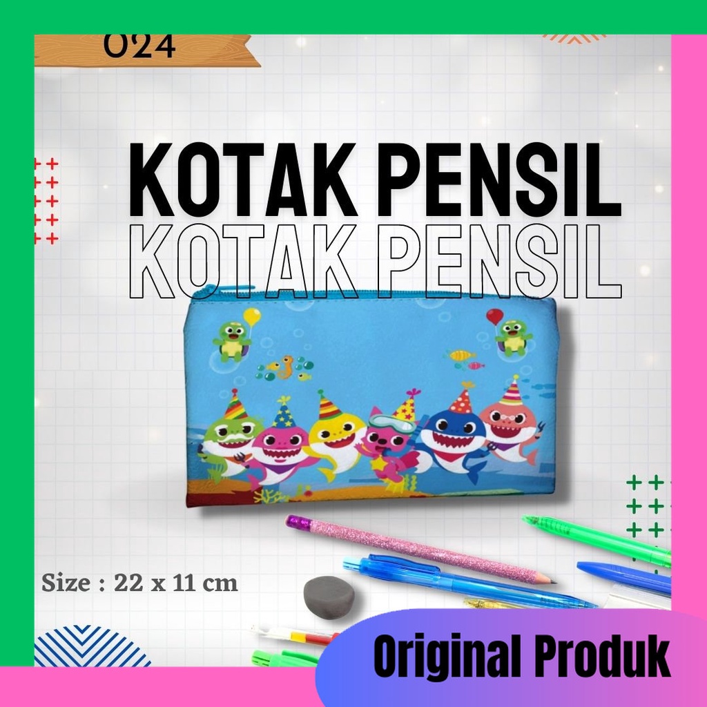 

Tempat Pensil, Kotak Pensil 024 gambar Baby Shark Serbaguna Murah Dan Kualitas Terjamin , Original Produk Bahan Tebal