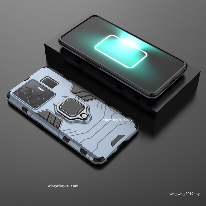 Shockproof Armor Case Untuk Realme GT Neo 5cases Stand Holder Magnetic Phone Back Cover Untuk OPPO Realme GT Neo 5se Neo5 Tritone