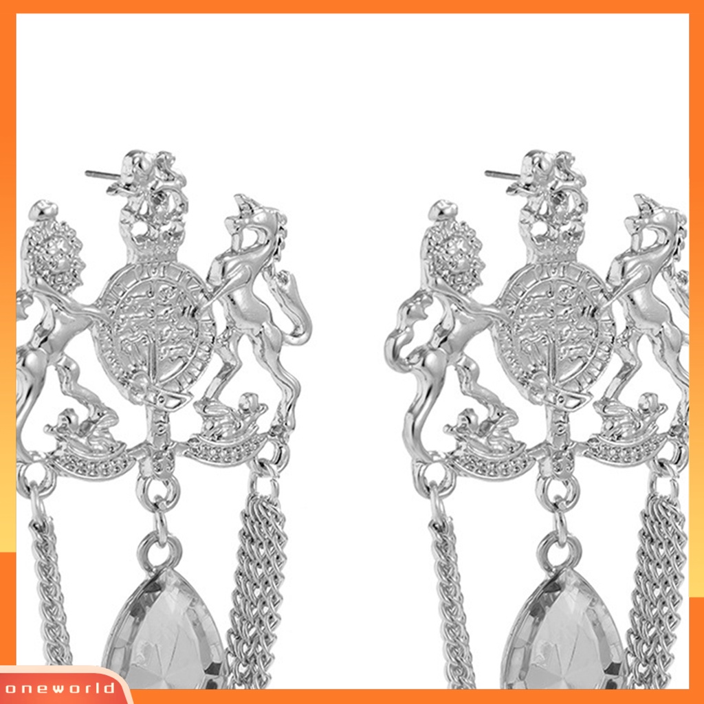 [WOD] 1pasang Anting Tusuk Glossy Klasik Berlian Imitasi Modis Wanita Earrings Studs Untuk Pakaian Pacaran