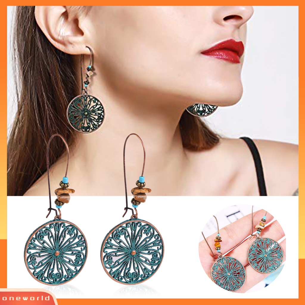 [WOD] 1pasang Anting Vintage Drop Fashionable Anting Bohemian Panjang Set Perhiasan Boho Untuk Travel