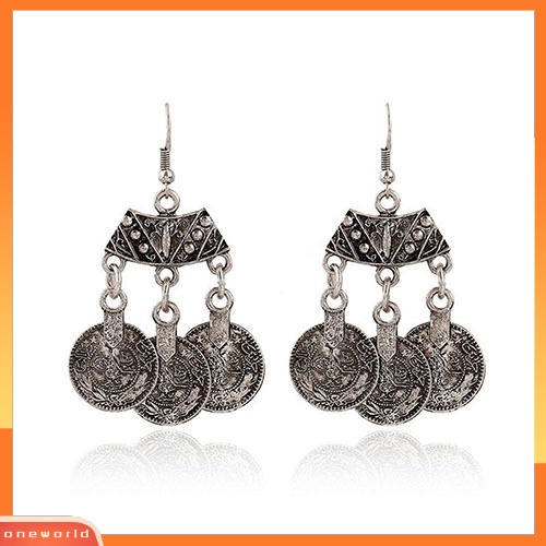 [WOD] Wanita Retro Gypsy Bohemian Statement Tibet Tribal Drop Menjuntai Kait Anting