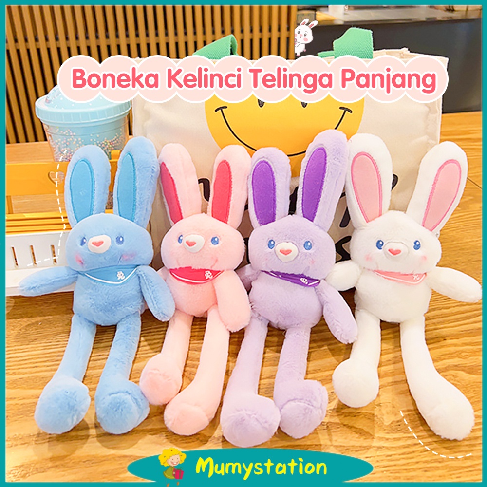 Mumystation Gantungan Kunci Boneka Kelinci Kaki Panjang 30cm Rabbit Doll Plush Toy