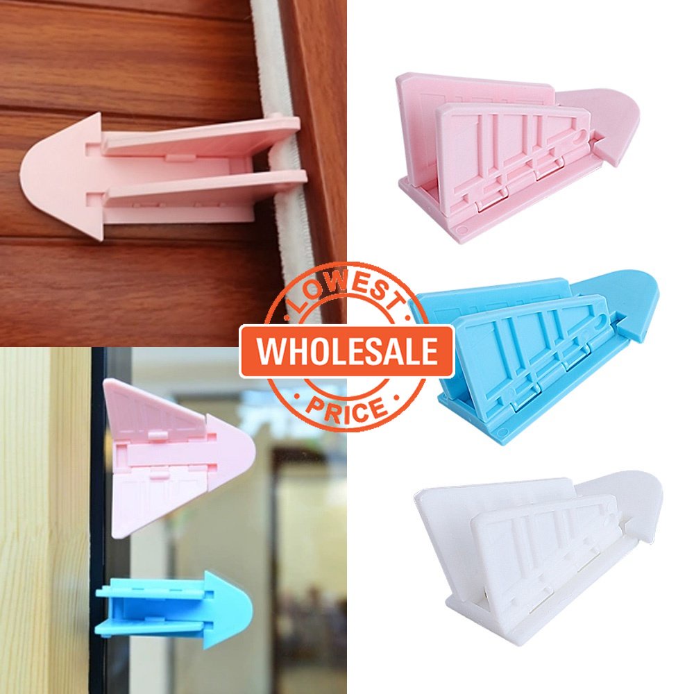 [Harga Grosir] Kunci Jendela Anak Baby Fall-proof Building Door Window Safety Lock/Stopper Gerakan Tangan Anti Jepit/Gesper Pintu Geser Lemari Memperbaiki Artefak