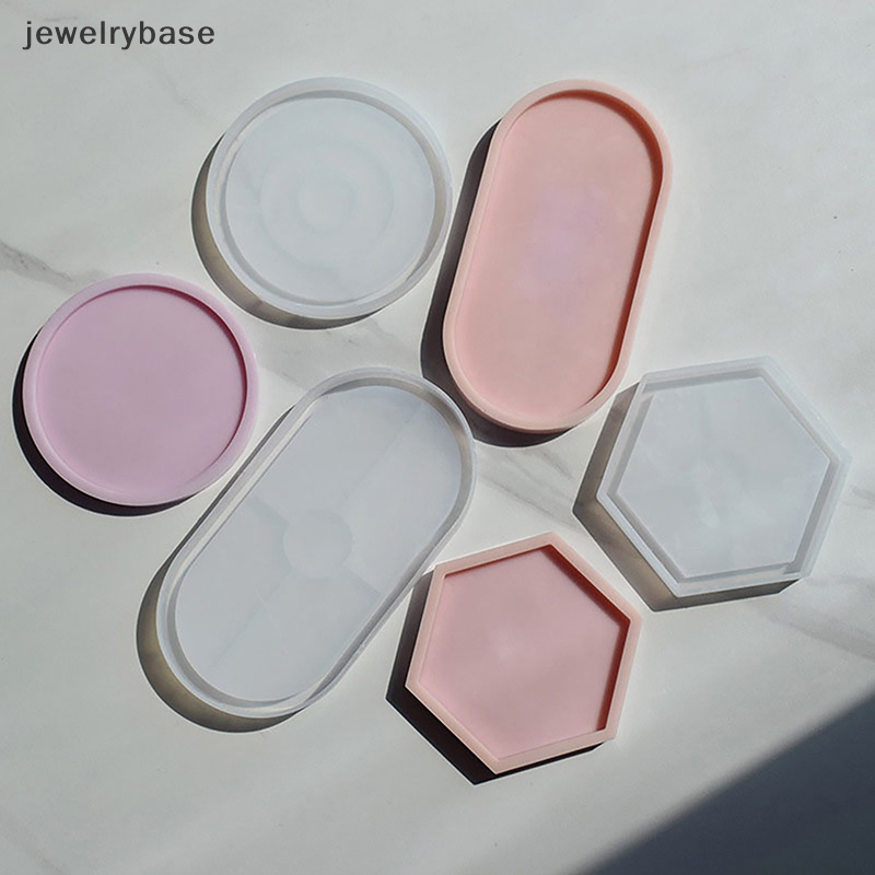 [jewelrybase] Tray Cetakan Kotak Penyimpanan Cetakan Silikon DIY Coaster Cetakan Kristal Asbak Pot Cetakan Butik