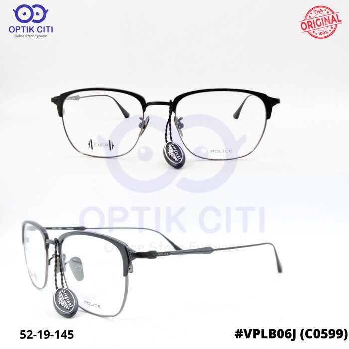 Frame Kacamata Pria Police Titanium Mystic 2 VPL B06J 0599 Original
