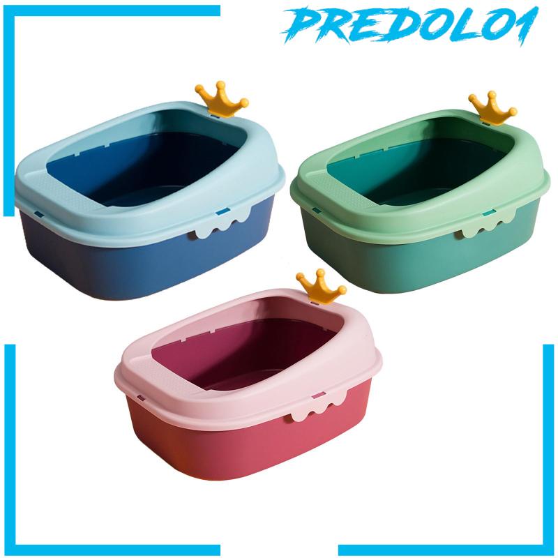 [Predolo1] Cat Litter Box Deep Loo Litter Tray Untuk Kucing Hewan Kecil Mudah Dibersihkan