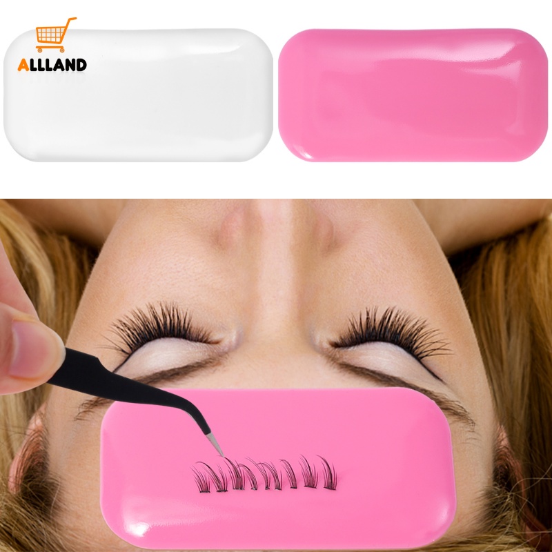 Silicone Fake Eyelash Extension Holder/ Bantalan Bulu Mata Anti Statis/ Reusable Individual Lashes Gel Cushion Makeup Organizer